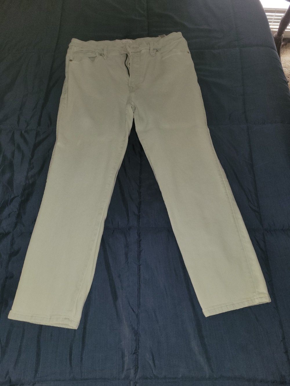 Good American Pale Denim Jeans High-Rise Pants Sz 14/32